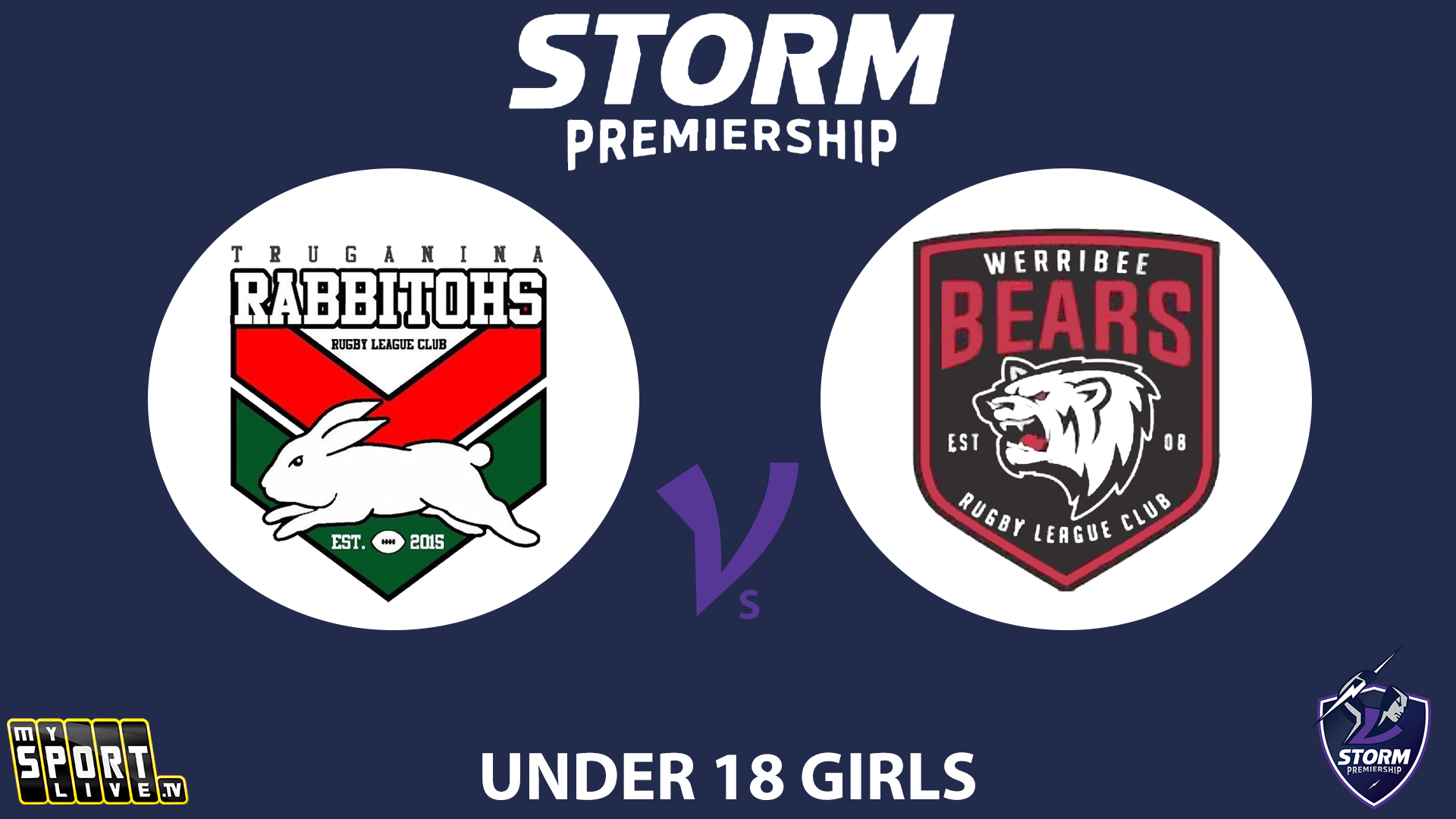 H2 2025 Under 18s Girls Truganina Rabbitohs vs.Werribee Bears 