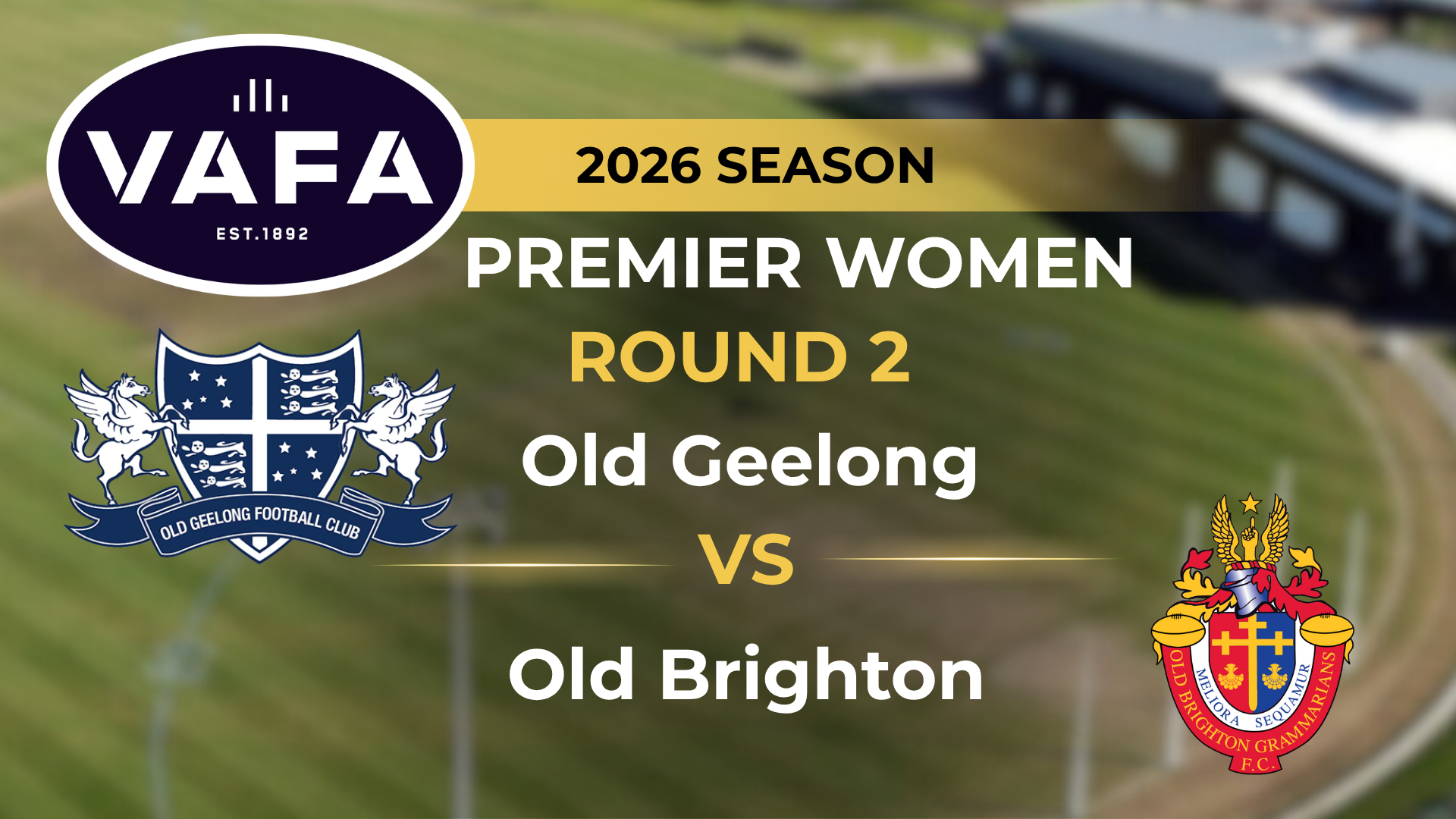 VAFA 2026 R2 PREM Women's Old Geelong v Old Brighton