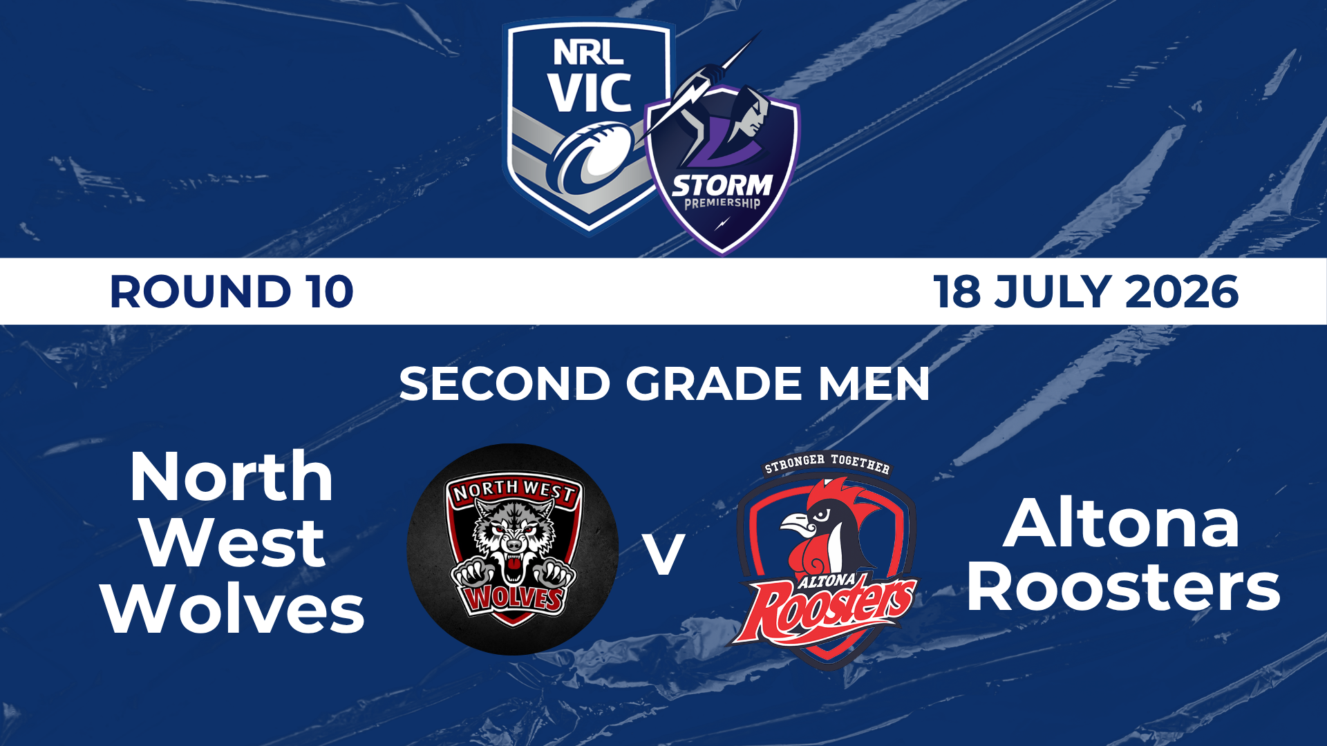 H1 2026 R10 Second Grade Men North West Wolves V Altona Roosters