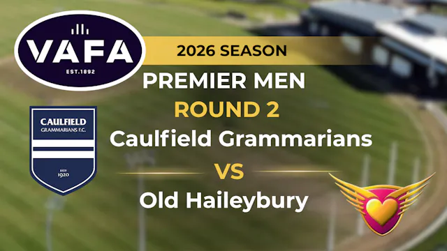 VAFA 2026 R2 PREM A Men's Caulfield G...