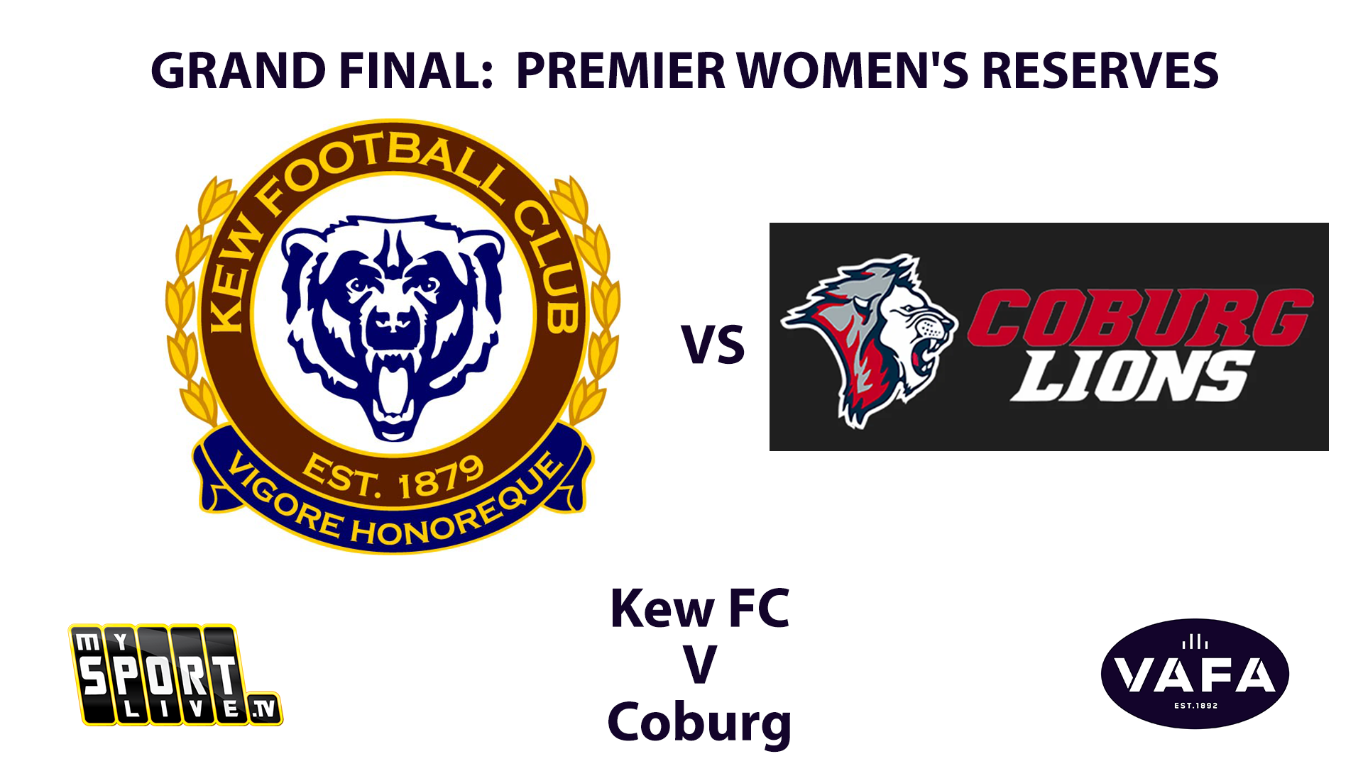 2023 VAFA PREM Women's Reserves Grand Final Highlights Kew FC vs Coburg