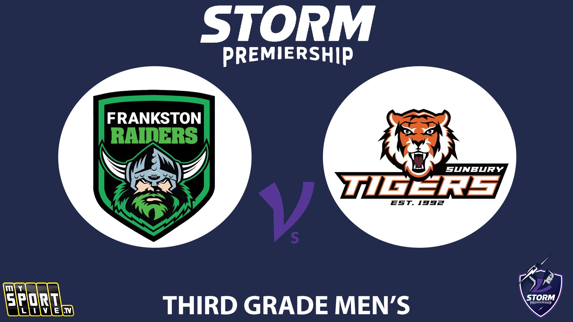 H2 2025 RD11 Third Grade Men - Frankston Raiders vs. Sunbury Tigers 
