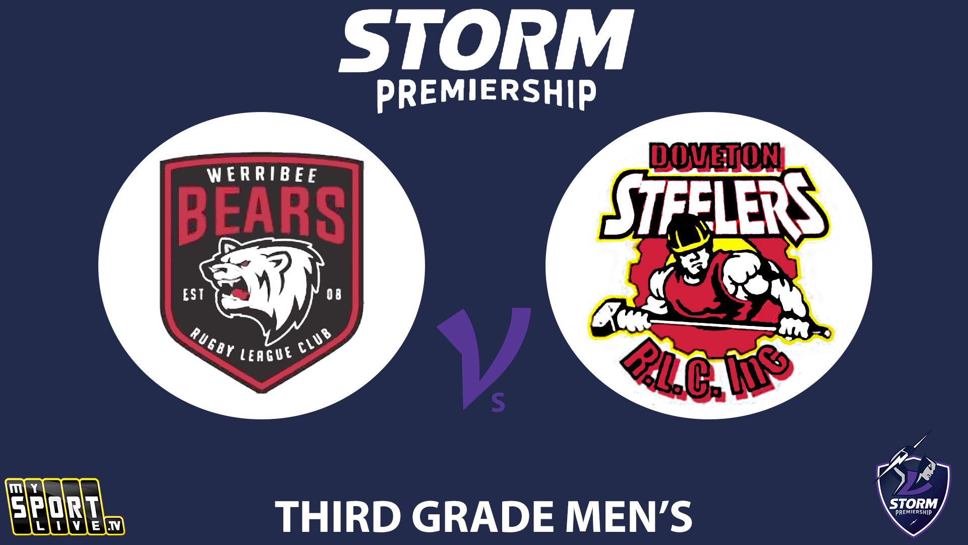 H1 2024 R12 Third Grade Men's: Werribee Bears vs. Doveton Steelers