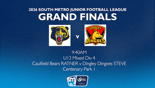 SMJFL GF: U13 Mixed Div 4 - Caulfield...