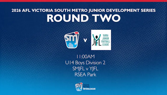 Round 2 - U14 Boys Div 2  - SMJFL v YJFL