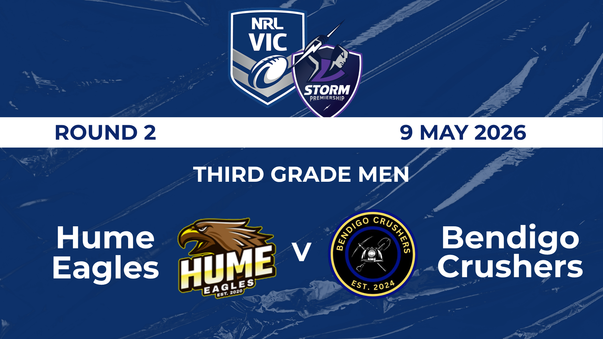 H2 2026 R2 TGM Hume Eagles V Bendigo Crushers