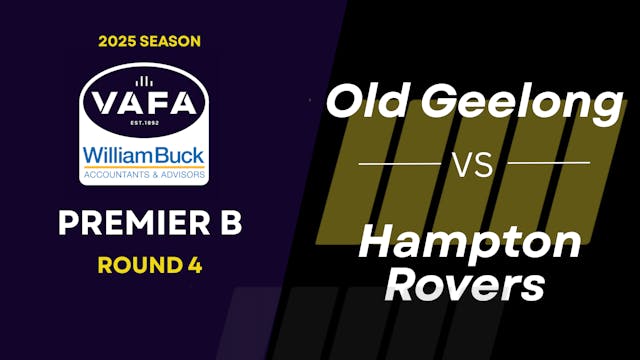 RD4 PREM B Old Geelong vs. Hampton Ro...