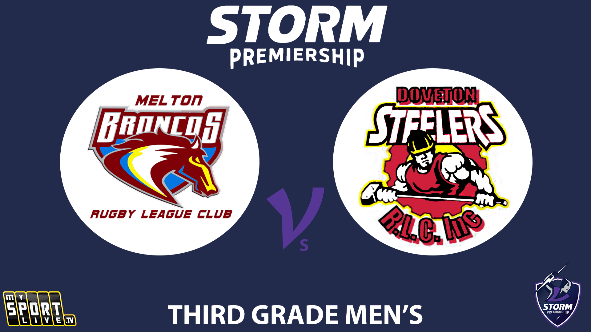 H1 2024 R13 Third Grade Men's: Melton Broncos vs. Doveton Steelers