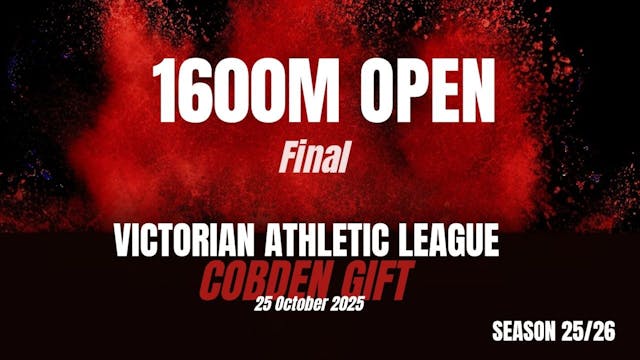Cobden 1600M Open Final
