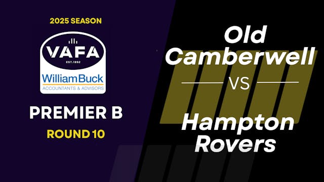 RD10 PREM B Old Camberwell vs.Hampton...