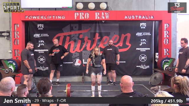 ProRaw 13 - Jennifer Smith Total 505kg / 1113.3lb Lift