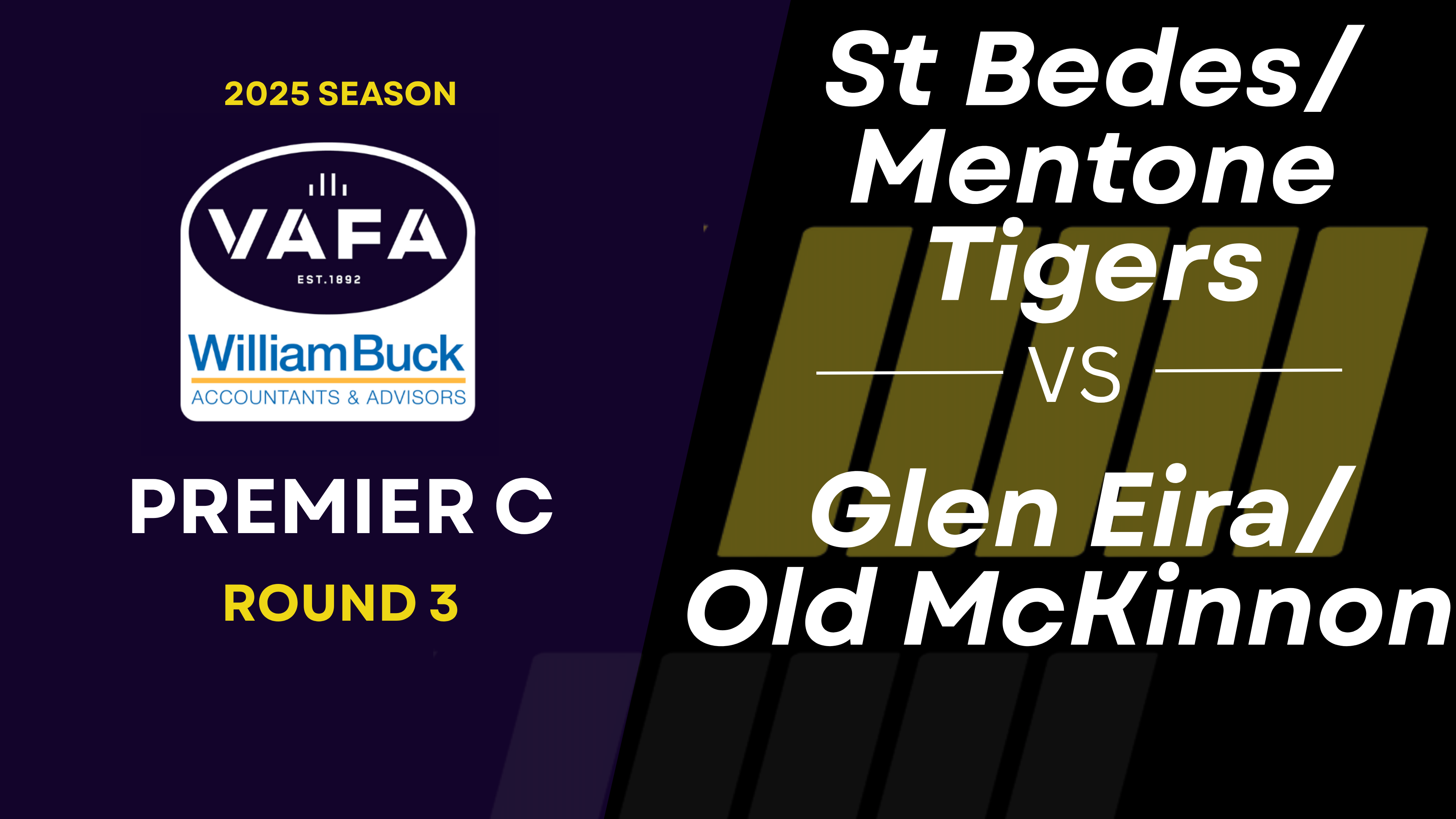 RD3 PREM C St BedesMentone Tigers vs.Glen EiraOld McKinnon