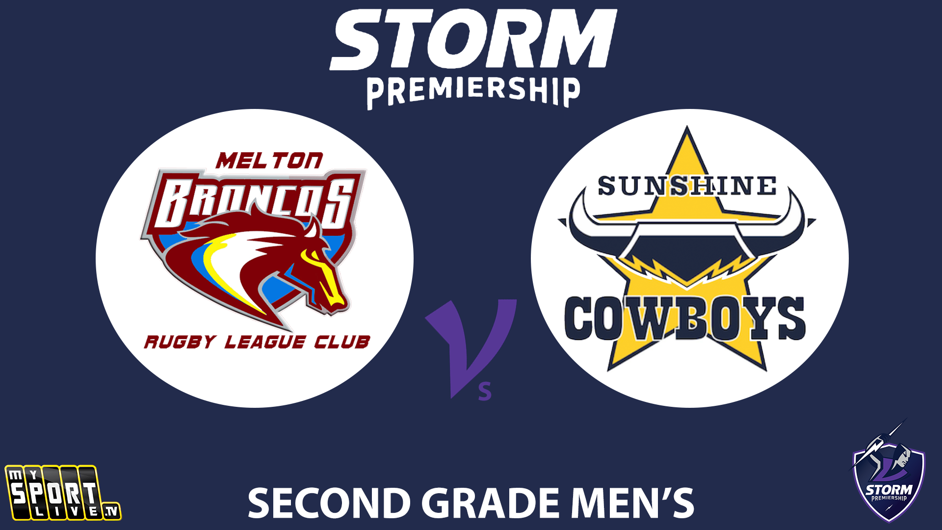 H1 2024 R13 Second Grade Men's: Melton Broncos vs. Sunshine Cowboys