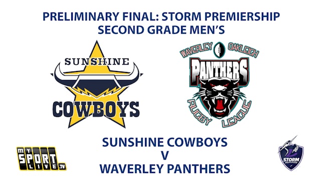 2023 PRELIM FINAL - Second Grade Mens: Sunshine Cowboys vs Waverley Panthers
