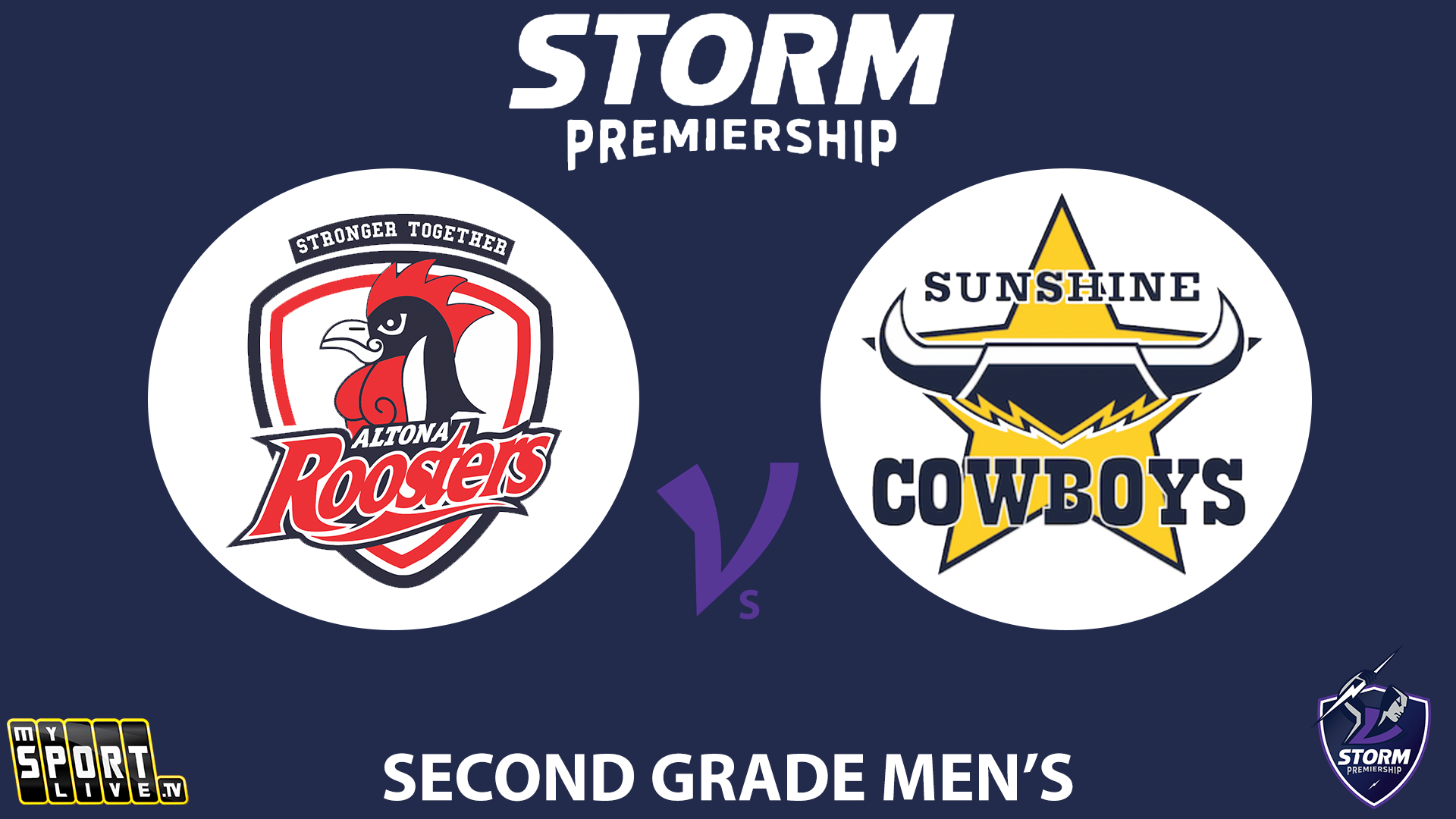H1 2025 RD7 Second Grade Men Altona Roosters vs Sunshine Cowboys