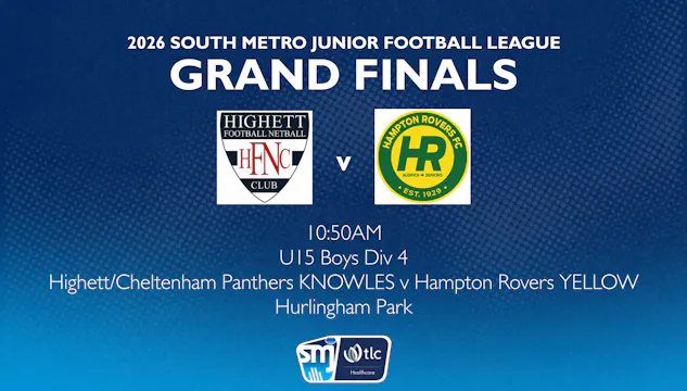 SMJFL GF - U15 Boys Div 4 – Highett/C...