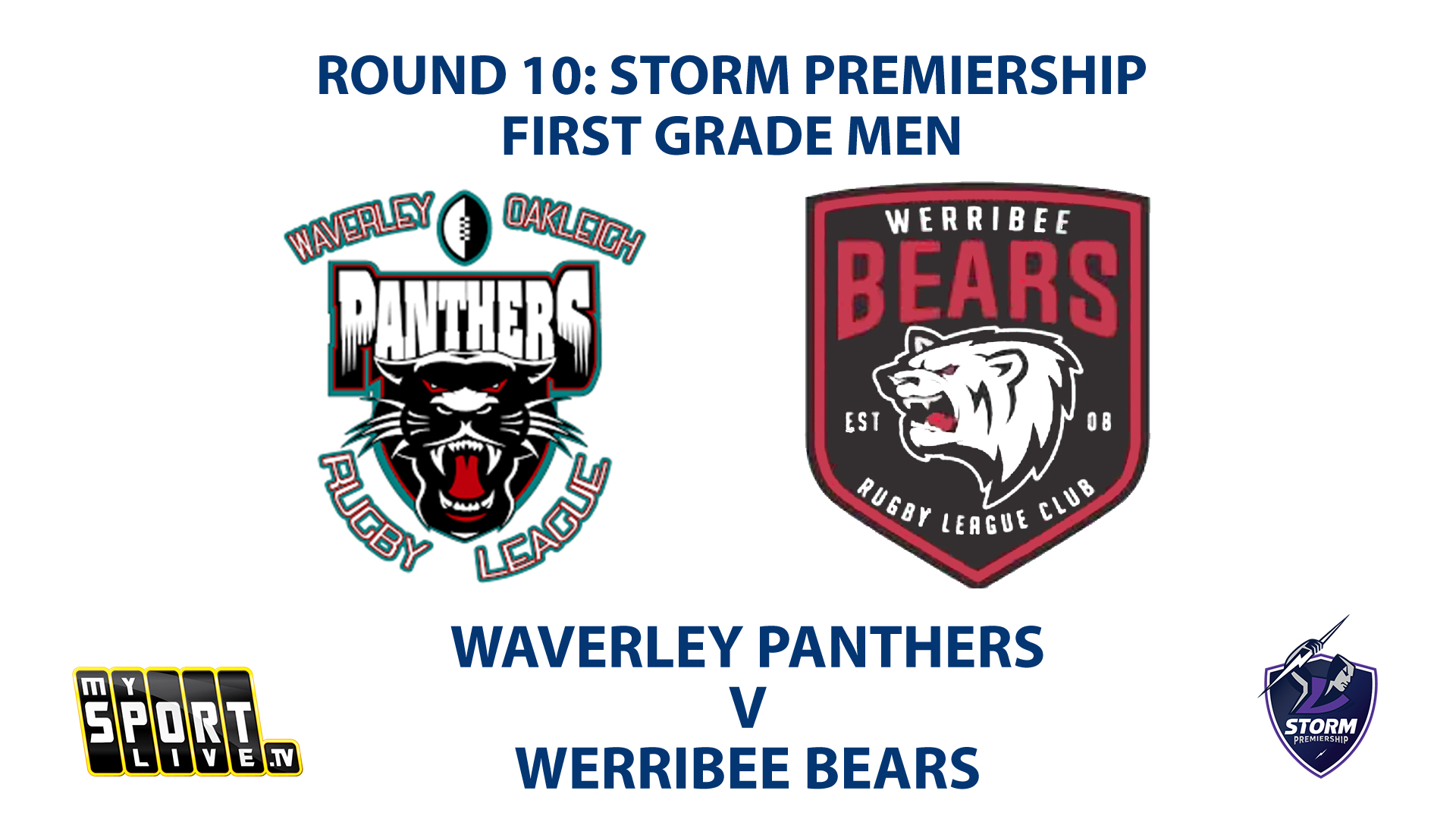 2023 RD10 First Grade Men's: Waverley Panthers v Werribee Bears
