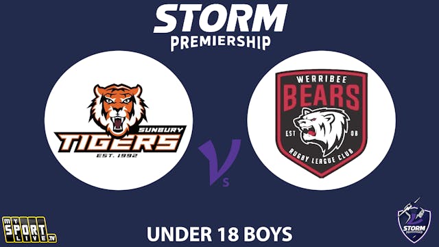 H2 2025 Under 18s Boys Sunbury Tigers...