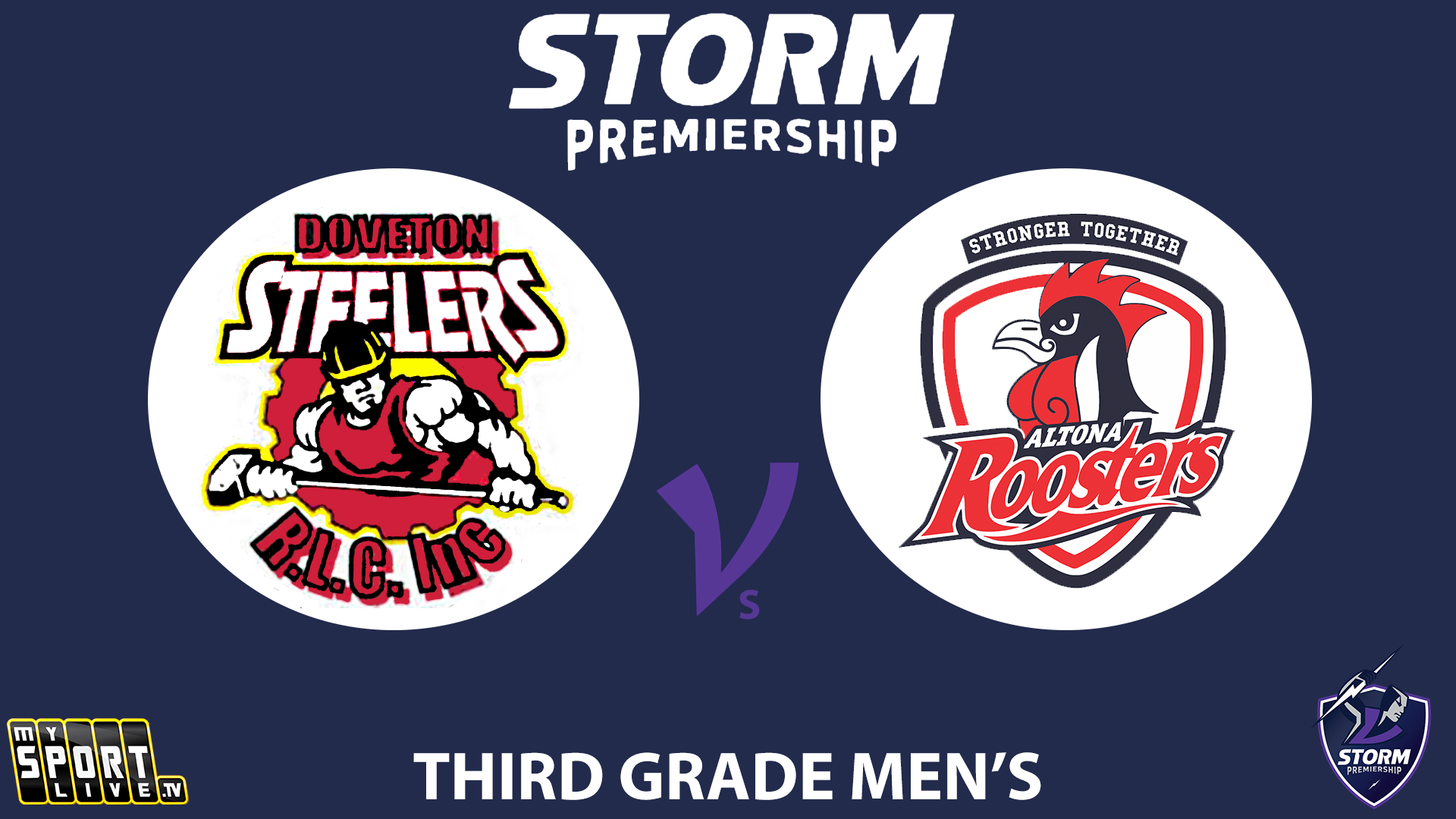 H2 2024 R4 Third Grade Men's: Doveton Steelers v Altona Roosters