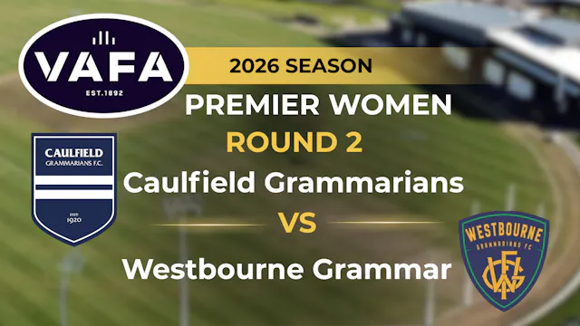 VAFA 2026 R2 PREM Women's Caulfield G...