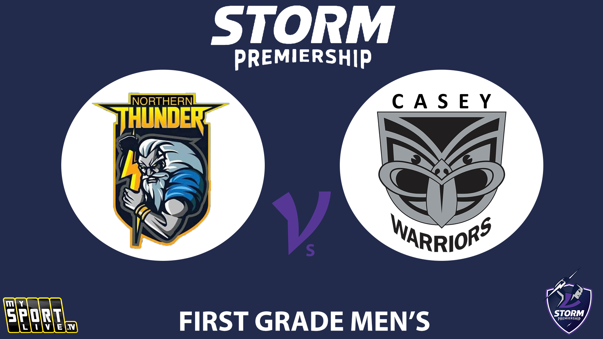 H1 2025 RD13 First Grade Men Northern Thunder vs. Casey Warriors