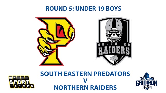 R5: GV U19 Boys  - Predators v Raiders