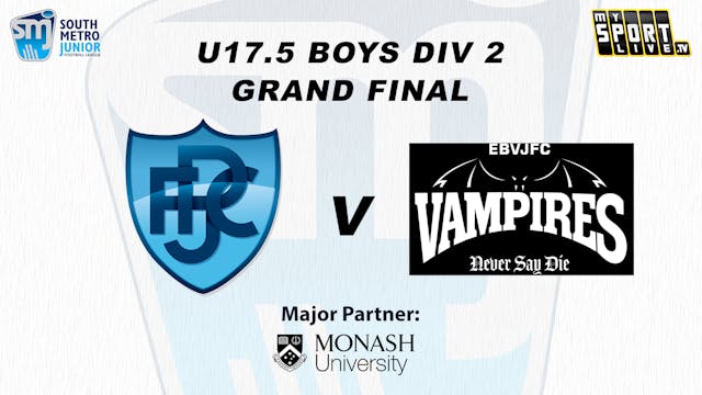 GF - U17.5 Boys Div 2 Prahran JFC  vs...