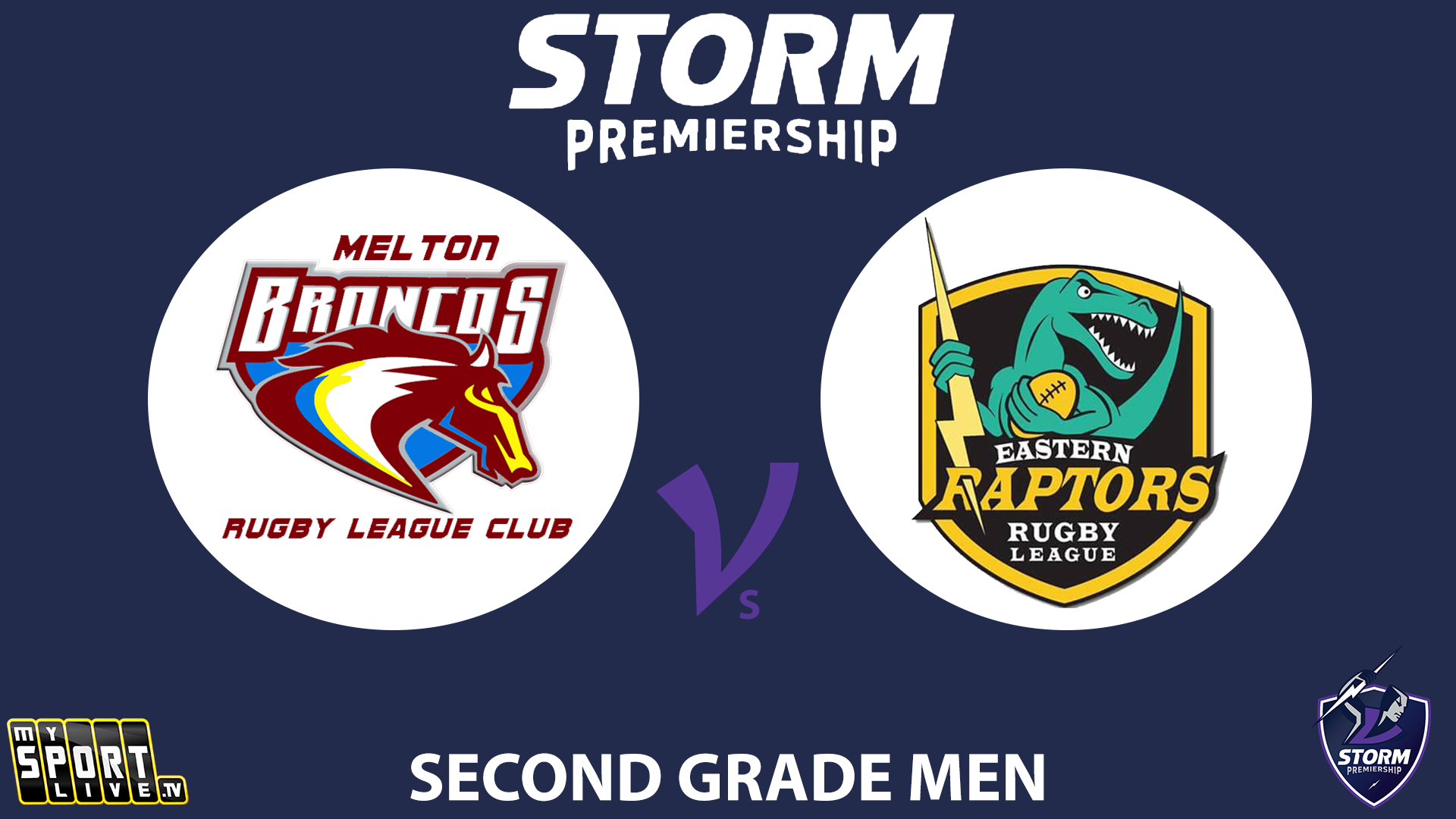H1 2025 RD14 Second Grade Men - Melton Broncos vs. Eastern Raptors