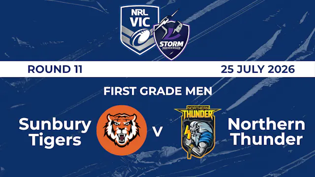H2 2026 R11 First Grade Men Sunbury T...