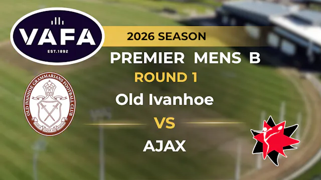 VAFA 2026 R1 PREM B Men's Old Ivanhoe...