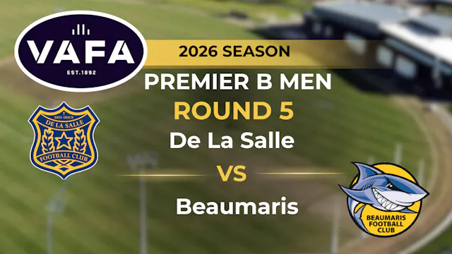 VAFA 2026 R5 PREM B Men’s De la Salle...