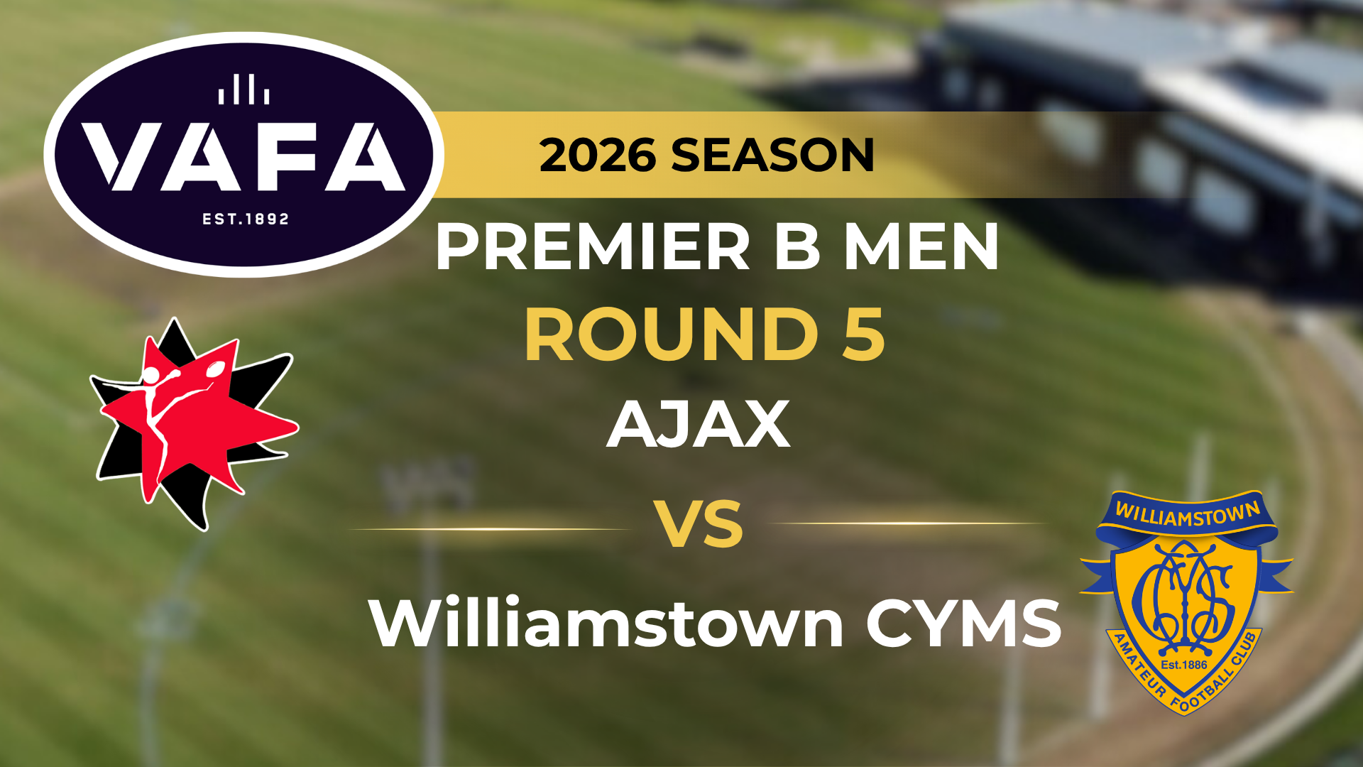 VAFA 2026 R5 PREM B Men’s AJAX V Williamstown CYMS