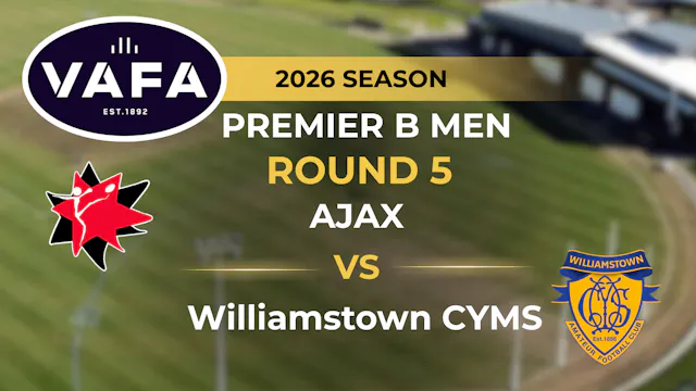 VAFA 2026 R5 PREM B Men’s AJAX V Will...