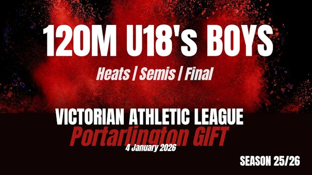 Portarlington Gift 120M U18 Boys Heats