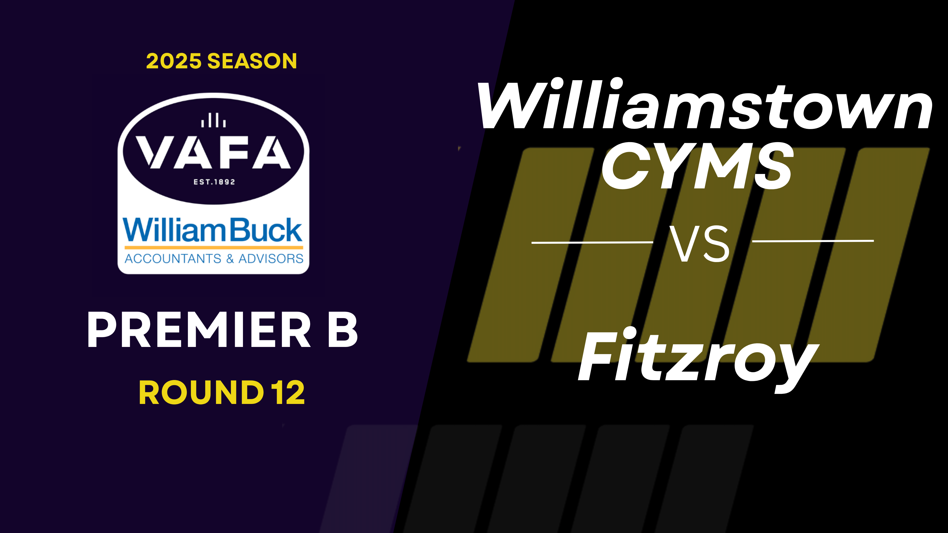 RD12 PREM B Williamstown CYMS vs.Fitzroy