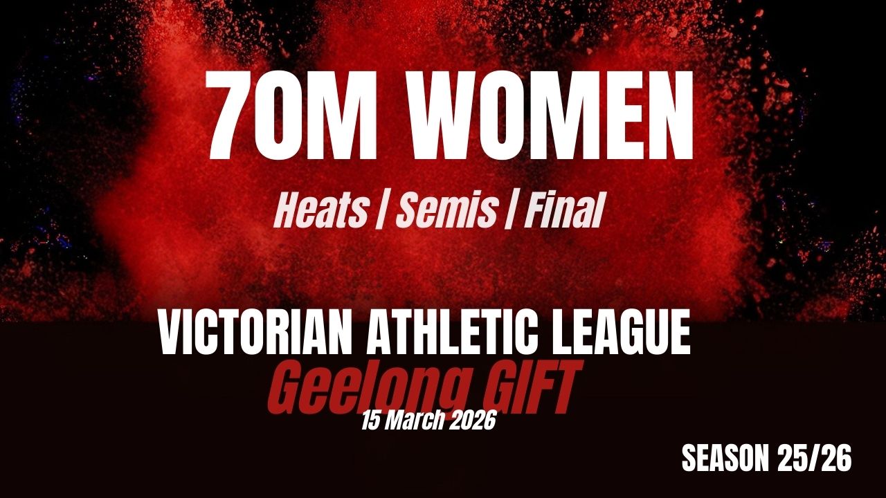 Geelong Gift - 70m Womens - Heats