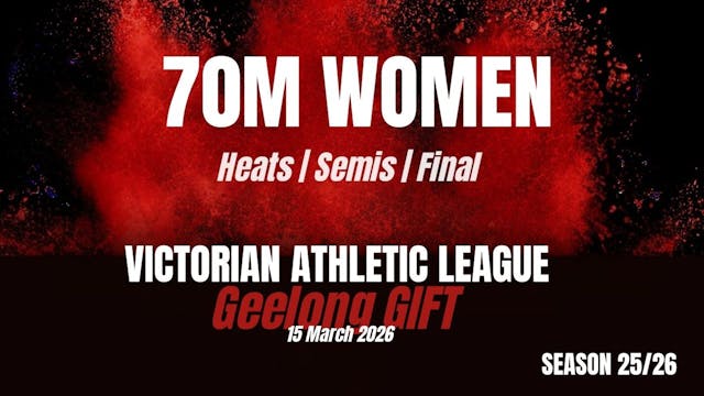 Geelong Gift - 70m Womens - Heats