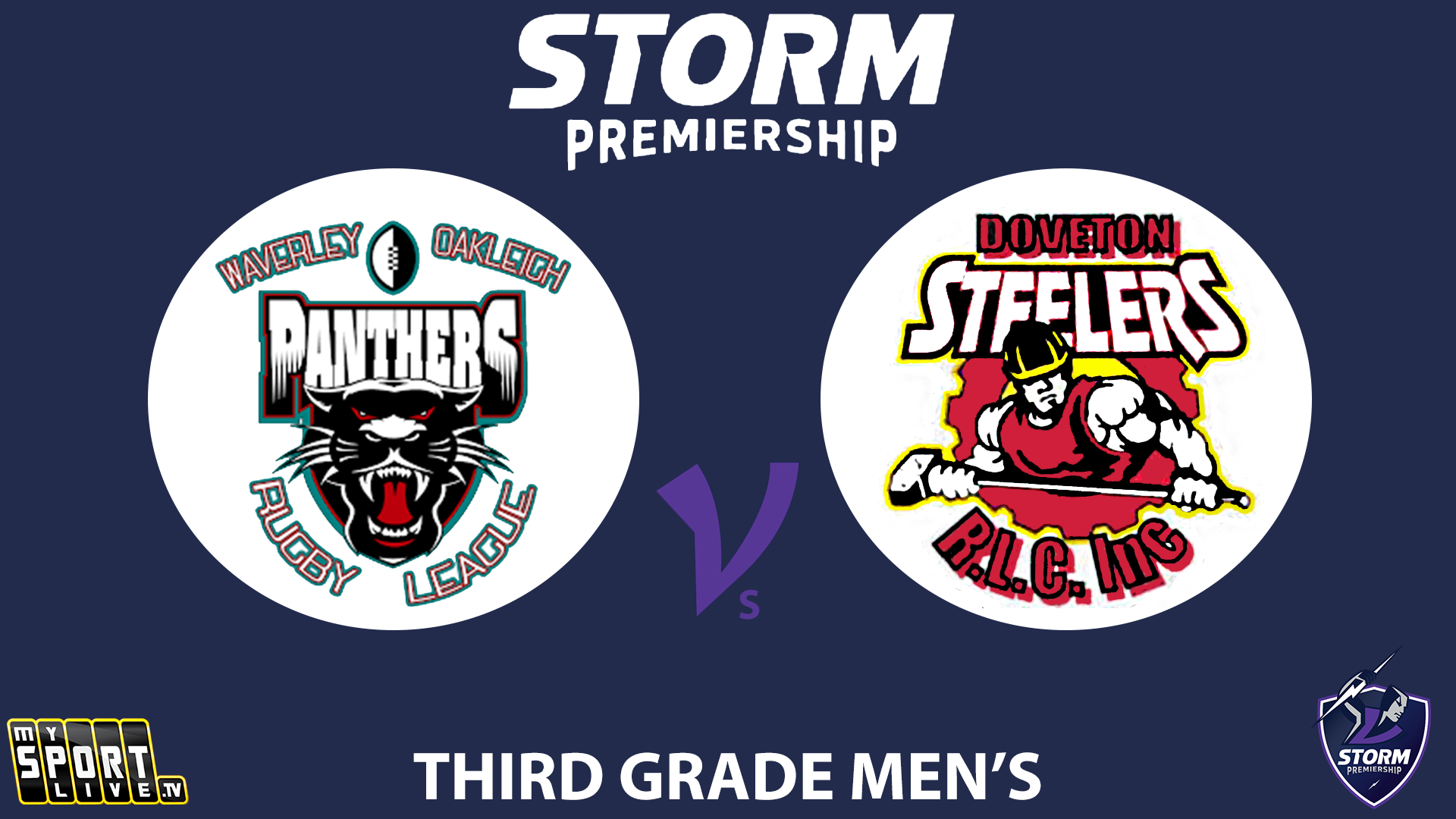 H1 2025 RD16 Third Grade Men - Waverley Panthers vs Doveton Steelers