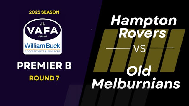 RD7 PREM B Hampton Rovers vs.Old Melb...