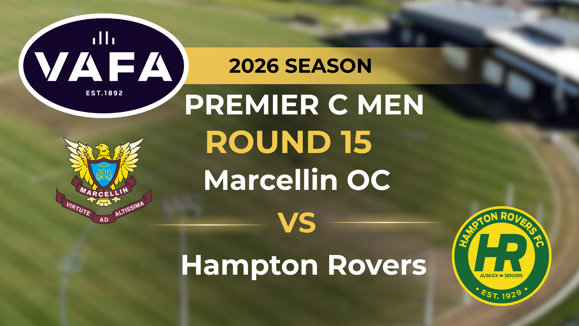 VAFA 2026 R15 PREM C Men's Marcellin OC V Hampton Rovers