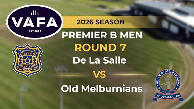 VAFA 2026 R7 PREM B Men’s De La Salle...