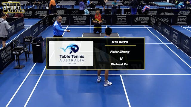 Day 1 U15 Boys - Peter Zhang (SA) v R...