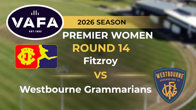 VAFA 2026 R14 PREM Women's Fitzroy V ...
