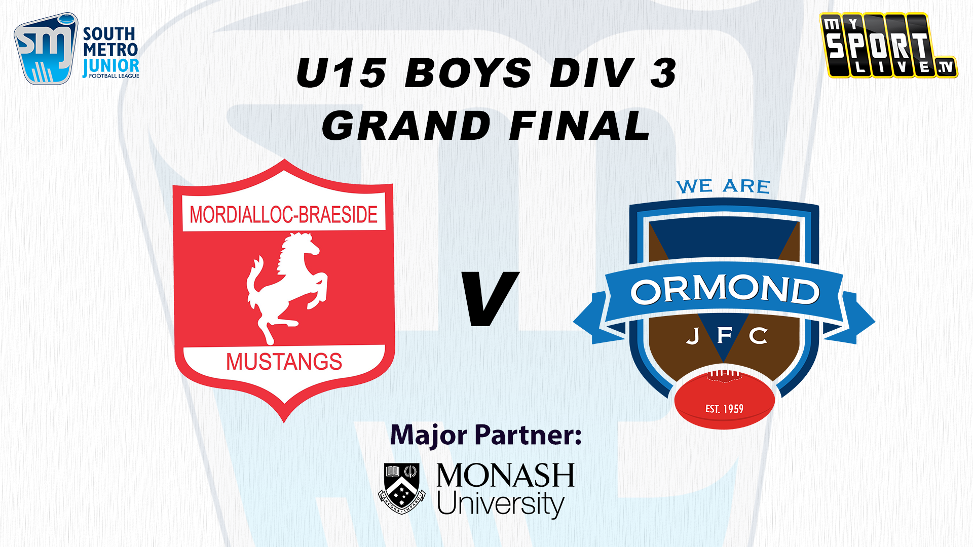 GF - U15 Boys Div 3 Mordi-Brae vs. Ormond