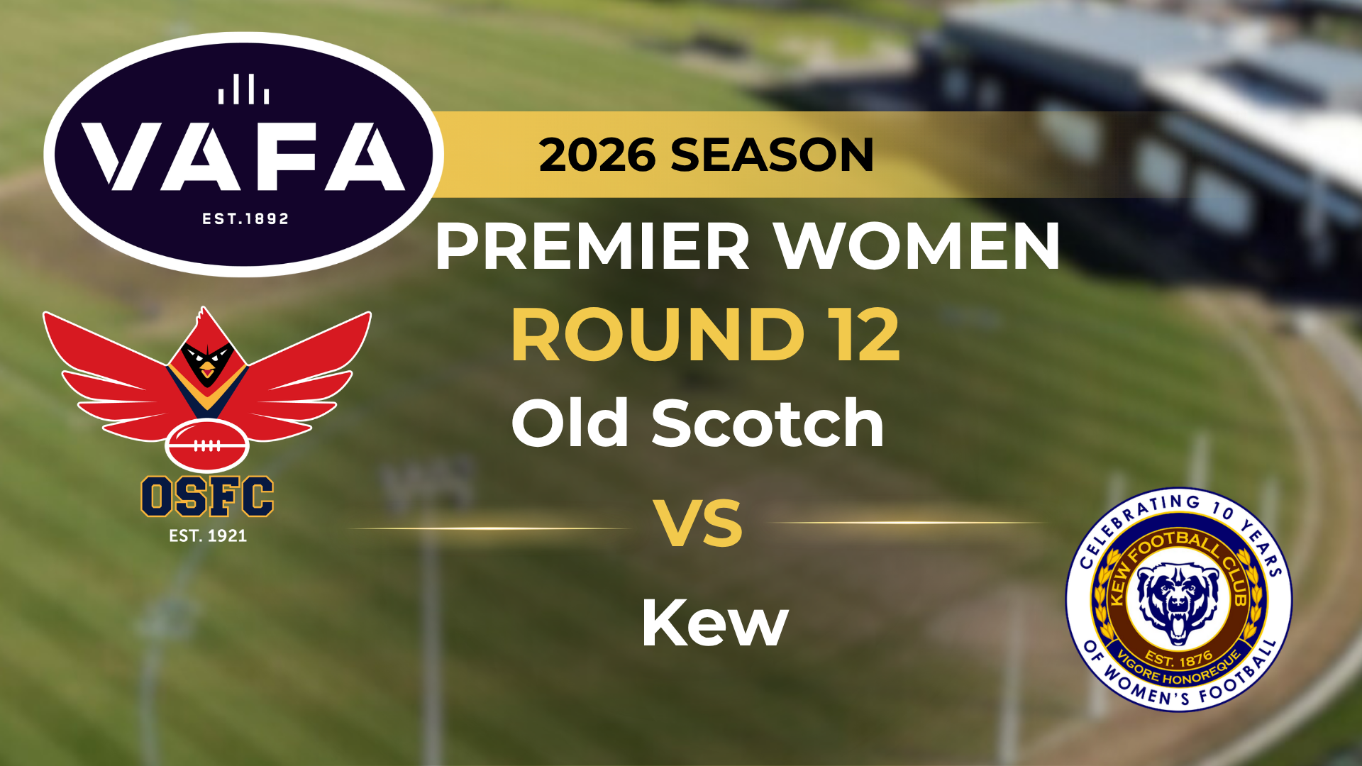 VAFA 2026 R12 PREM Women's Old Scotch V Kew