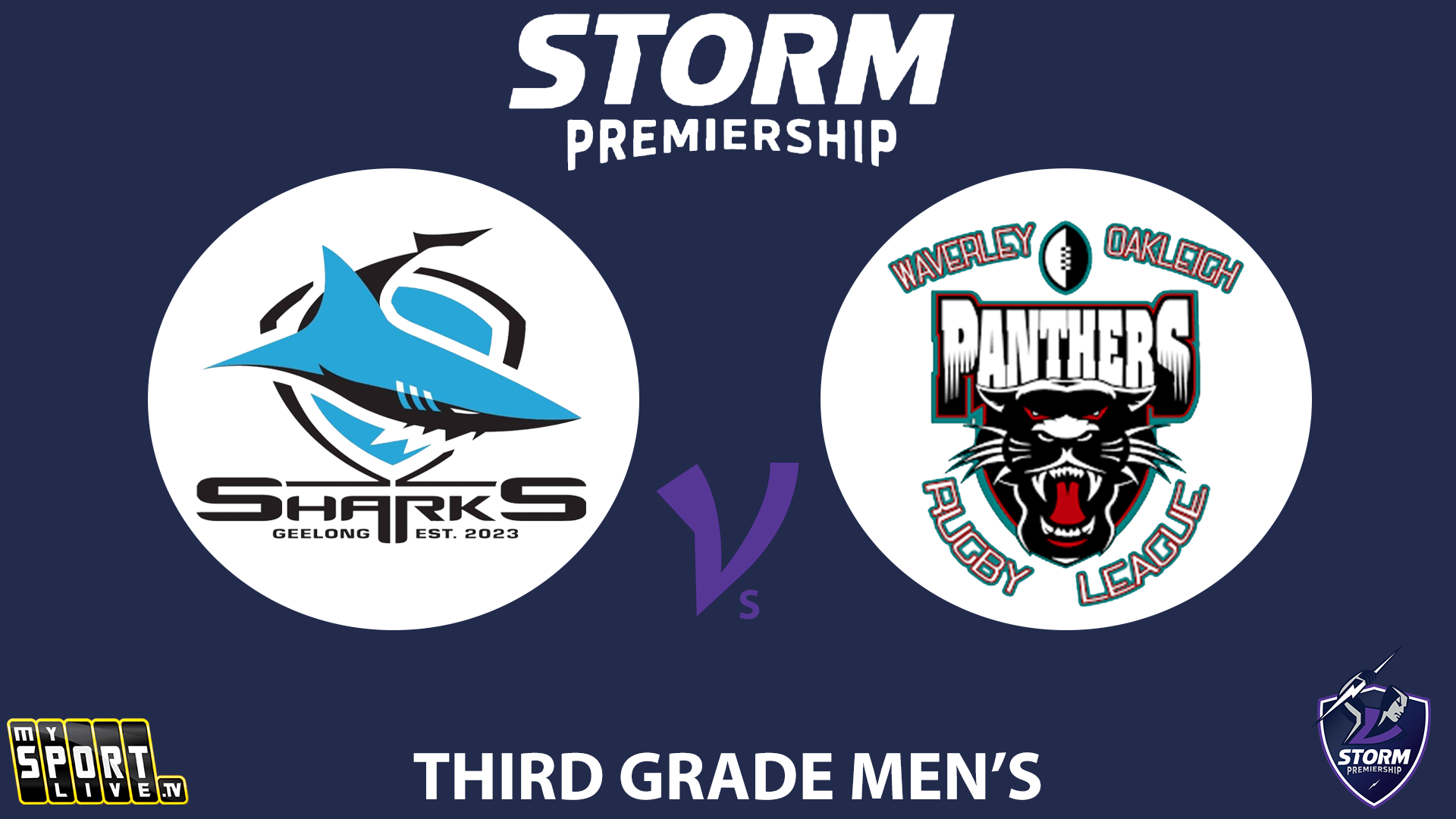 H1 2025 RD5 Third Grade Men - Geelong Sharks vs Waverly Panthers