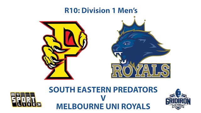 R10: GV Men's Division 1 - Predators ...