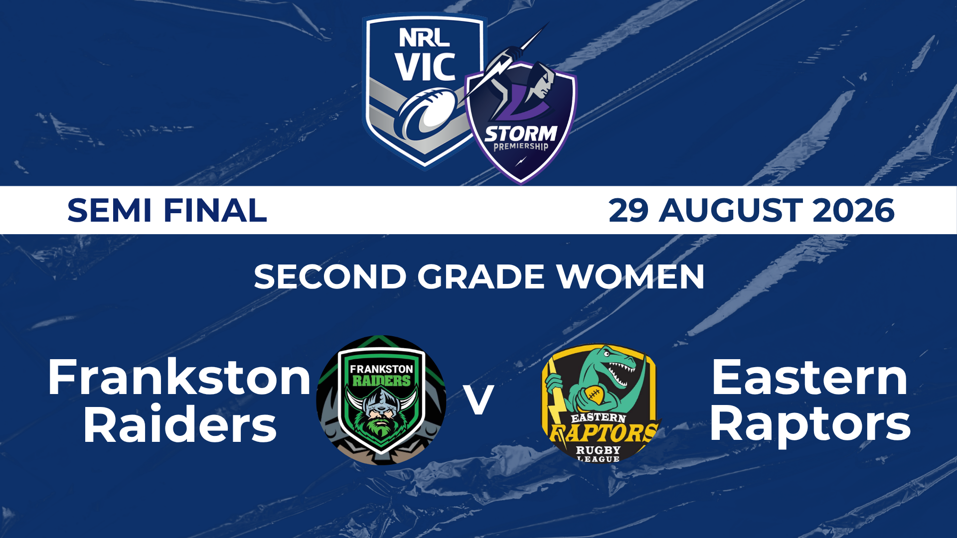 NRL Semi: SGW - Frankston Raiders v Eastern Raptors