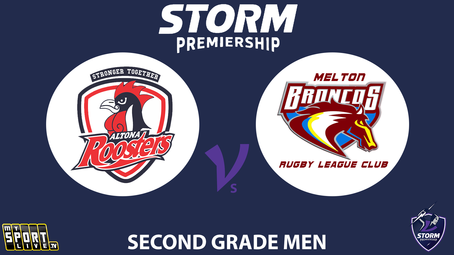 H1 2025 RD13 Second Grade Men Altona Roosters vs. Melton Broncos