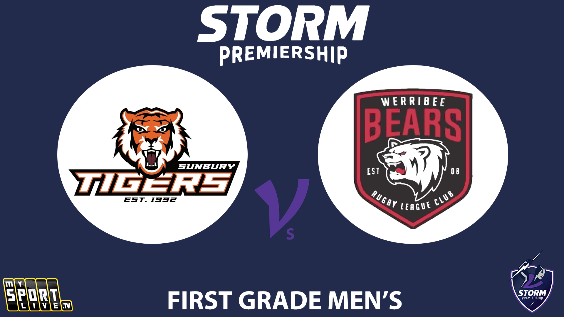 H1 2024 R4 First Grade Men's: Sunbury Tigers v Werribee Bears